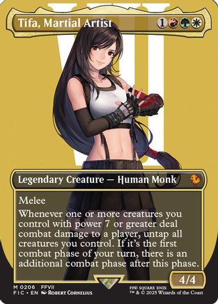 Tifa, Martial Artist (Borderless)  [Foil]  (FIC-206) - [Commander: FINAL FANTASY] - Trinity Hobby