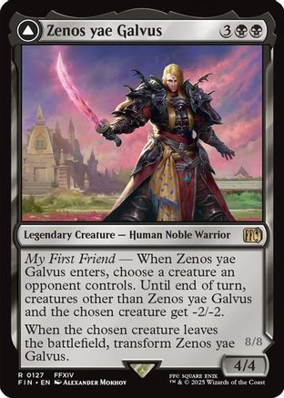 Zenos yae Galvus // Shinryu, Transcendent Rival  [Foil]  (FIN-127) - [FINAL FANTASY] - Trinity Hobby