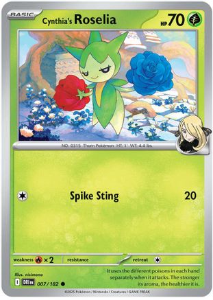 Cynthia's Roselia  - (007)  [SV10 Destined Rivals] - Trinity Hobby