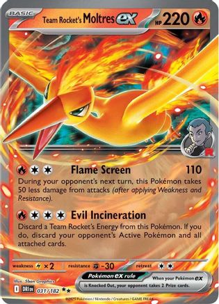 Team Rocket's Moltres ex  - (031) Holofoil [SV10 Destined Rivals] - Trinity Hobby