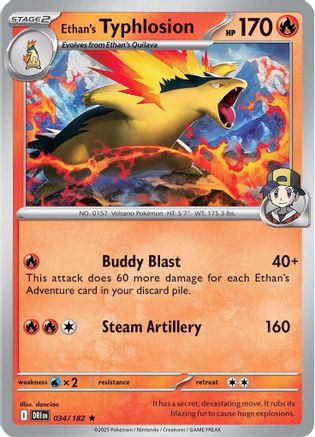 Ethan's Typhlosion  - (034) Holofoil [SV10 Destined Rivals] - Trinity Hobby