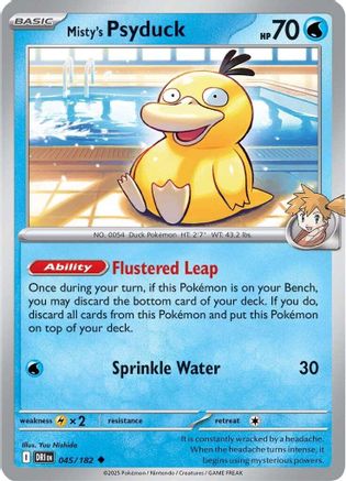Misty's Psyduck  - (045) Reverse Holofoil [SV10 Destined Rivals]