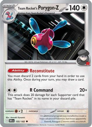 Team Rocket's Porygon-Z  - (155)  [SV10 Destined Rivals] - Trinity Hobby