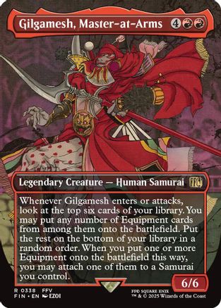 Gilgamesh, Master-at-Arms  [Foil]  (FIN-338) - [FINAL FANTASY] (Borderless) - Trinity Hobby