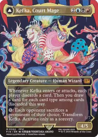 Kefka, Court Mage (Borderless) (0322)  [Foil]  (FIN-322) - [FINAL FANTASY] (Borderless) - Trinity Hobby