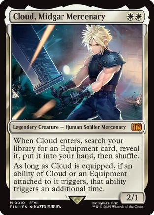 Cloud, Midgar Mercenary  [Foil]  (FIN-010) - [FINAL FANTASY]