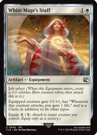 White Mage's Staff  [Foil]  (FIN-042) - [FINAL FANTASY] - Trinity Hobby
