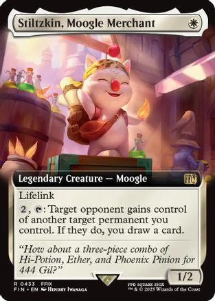 Stiltzkin, Moogle Merchant  (FIN-433) - [FINAL FANTASY]: (Extended Art) - Trinity Hobby