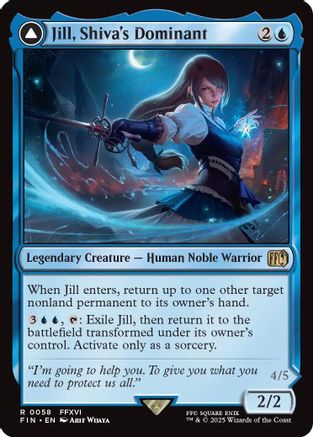 Jill, Shiva's Dominant // Shiva, Warden of Ice  (FIN-058) - [FINAL FANTASY]: (enchantment) - Trinity Hobby