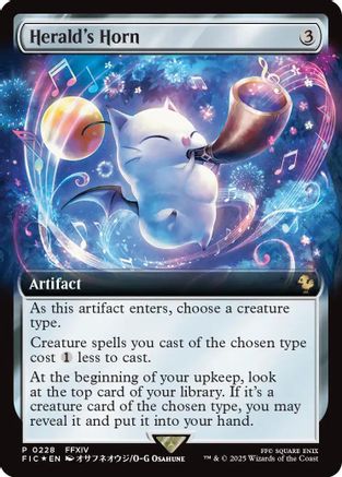 Herald's Horn (Extended Art) (BABP-228) - [Buy-A-Box Promos] Foil - Trinity Hobby