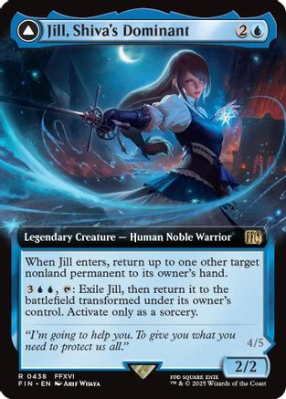 Jill, Shiva's Dominant (Extended Art)  [Foil]  (FIN-438) - [FINAL FANTASY]: (enchantment, Extended Art) - Trinity Hobby
