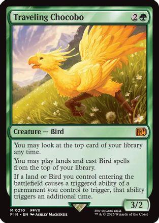 Traveling Chocobo  [Foil]  (FIN-210) - [FINAL FANTASY] - Trinity Hobby