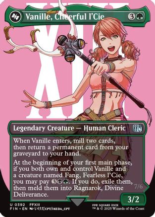 Vanille, Cheerful l'Cie (Borderless)  (FIN-392) - [FINAL FANTASY] (Borderless) - Trinity Hobby