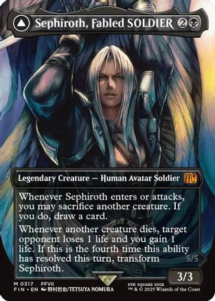 Sephiroth, Fabled SOLDIER (Borderless) (0317)  [Foil]  (FIN-317) - [FINAL FANTASY] (Borderless) - Trinity Hobby