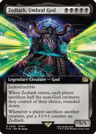 Zodiark, Umbral God  [Foil]  (FIN-456) - [FINAL FANTASY]: (Extended Art) - Trinity Hobby