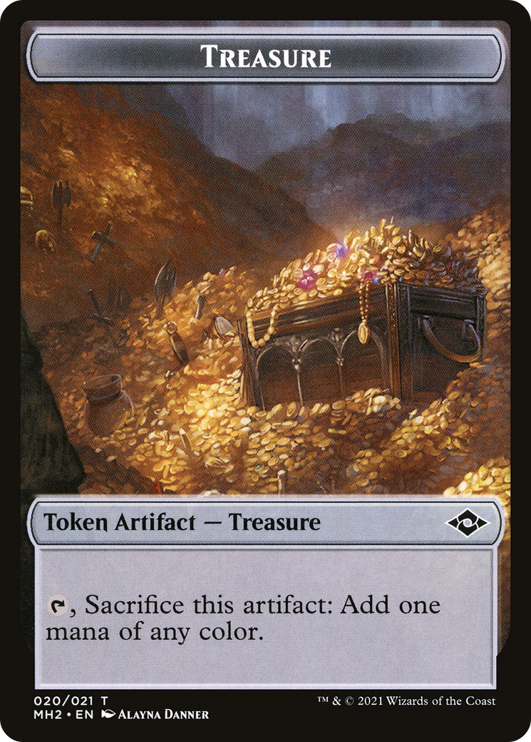 Treasure  [Foil]  (MH2-020) - [Modern Horizons 2 Tokens] - Trinity Hobby
