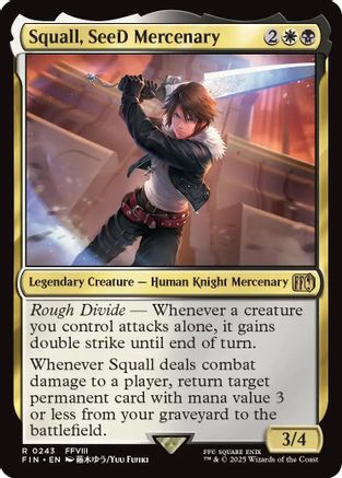 Squall, SeeD Mercenary  [Foil]  (FIN-243) - [FINAL FANTASY] - Trinity Hobby