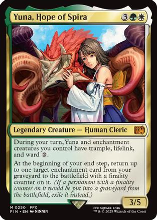 Yuna, Hope of Spira  [Foil]  (FIN-250) - [FINAL FANTASY] - Trinity Hobby