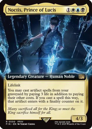 Noctis, Prince of Lucis (Extended Art)  (FIN-500) - [FINAL FANTASY]: (Extended Art) - Trinity Hobby