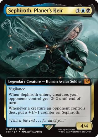 Sephiroth, Planet's Heir  [Foil]  (FIN-505) - [FINAL FANTASY]: (Extended Art) - Trinity Hobby