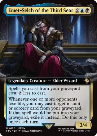 Emet-Selch of the Third Seat (Extended Art)  [Foil]  (FIC-170) - [Commander: FINAL FANTASY]