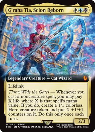 G'raha Tia, Scion Reborn (Extended Art)  [Foil]  (FIC-172) - [Commander: FINAL FANTASY]