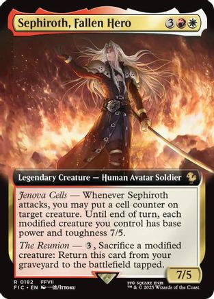Sephiroth, Fallen Hero (Extended Art)  (FIC-182) - [Commander: FINAL FANTASY] - Trinity Hobby
