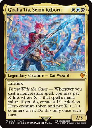 G'raha Tia, Scion Reborn (Surge Foil)  [Foil]  (FIC-222) - [Commander: FINAL FANTASY] - Trinity Hobby