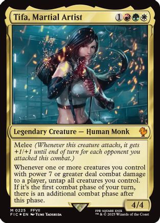 Tifa, Martial Artist (Surge Foil)  [Foil]  (FIC-225) - [Commander: FINAL FANTASY] - Trinity Hobby