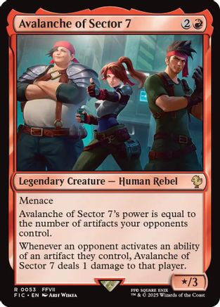 Avalanche of Sector 7  (FIC-053) - [Commander: FINAL FANTASY] - Trinity Hobby