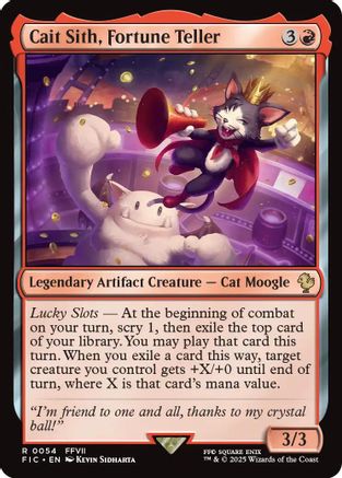 Cait Sith, Fortune Teller  (FIC-054) - [Commander: FINAL FANTASY] - Trinity Hobby