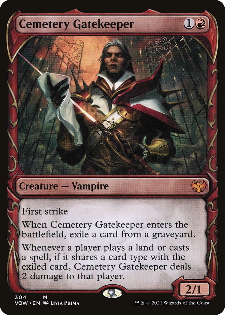 Cemetery Gatekeeper (Showcase Fang Frame) [Innistrad: Crimson Vow] - Trinity Hobby