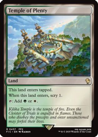 Temple of Plenty  (FIC-437) - [Commander: FINAL FANTASY] - Trinity Hobby