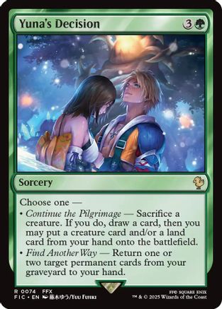Yuna's Decision  (FIC-074) - [Commander: FINAL FANTASY] - Trinity Hobby