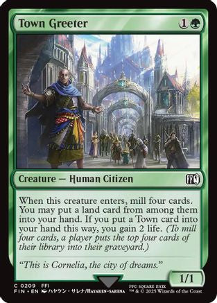 Town Greeter  [Foil]  (FIN-209) - [FINAL FANTASY] - Trinity Hobby