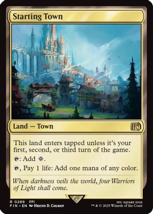 Starting Town  [Foil]  (FIN-289) - [FINAL FANTASY] - Trinity Hobby