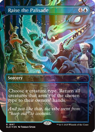 Raise the Palisade (Double Rainbow Foil) (SLD-1897) - [Secret Lair Drop Series] Foil - Trinity Hobby