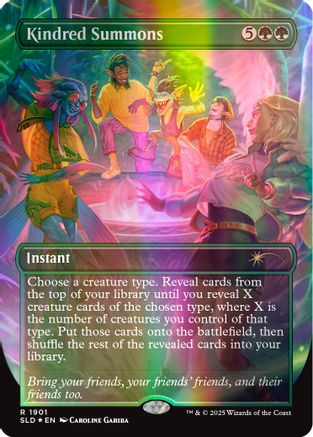 Kindred Summons (Double Rainbow Foil) (SLD-1901) - [Secret Lair Drop Series] Foil - Trinity Hobby