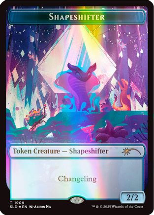 Shapeshifter Token (1909) (Double Rainbow Foil) (SLD-1909) - [Secret Lair Drop Series] Foil - Trinity Hobby