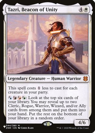 Tazri, Beacon of Unity (ZNR) (LIST-044) - [The List Reprints] - Trinity Hobby