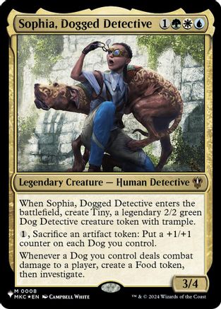 Sophia, Dogged Detective (MKC) (LIST-008) - [The List Reprints] - Trinity Hobby