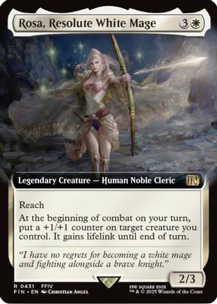 Rosa, Resolute White Mage  [Foil]  (FIN-431) - [FINAL FANTASY]: (Extended Art) - Trinity Hobby