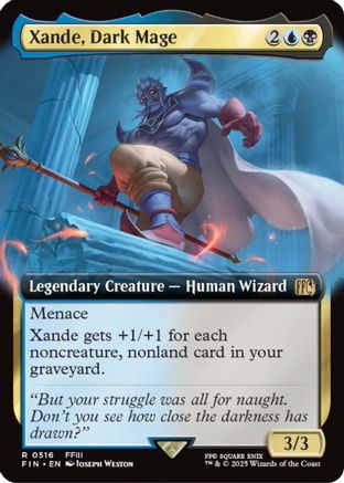 Xande, Dark Mage  [Foil]  (FIN-516) - [FINAL FANTASY]: (Extended Art) - Trinity Hobby