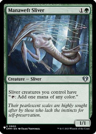 Manaweft Sliver (CMM) (LIST-900) - [The List Reprints] - Trinity Hobby