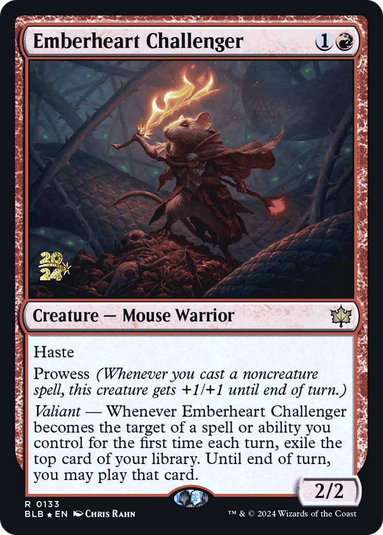 Emberheart Challenger [Bloomburrow Prerelease Promos] - Trinity Hobby