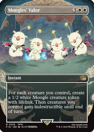 Moogles' Valor  (FIN-326) - [FINAL FANTASY] (Borderless) - Trinity Hobby