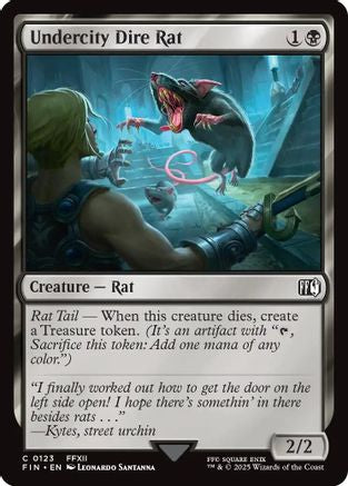 Undercity Dire Rat  [Foil]  (FIN-123) - [FINAL FANTASY] - Trinity Hobby