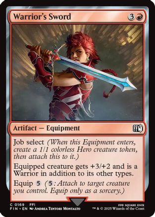 Warrior's Sword  [Foil]  (FIN-169) - [FINAL FANTASY] - Trinity Hobby
