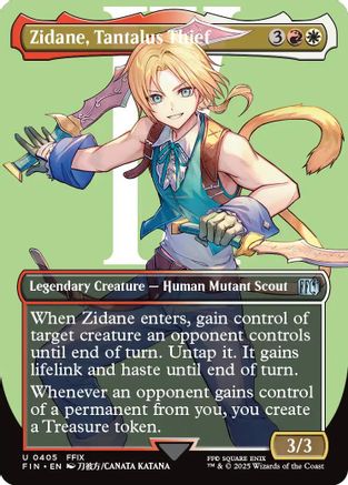 Zidane, Tantalus Thief  (FIN-405) - [FINAL FANTASY] (Borderless) - Trinity Hobby