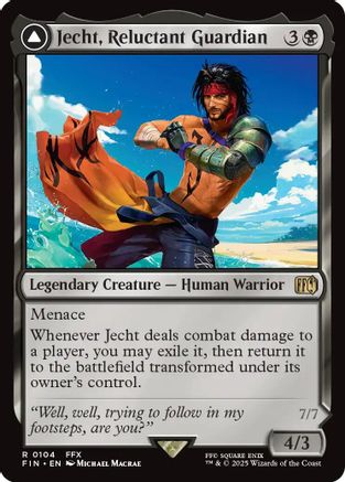 Jecht, Reluctant Guardian // Braska's Final Aeon  [Foil]  (FIN-104) - [FINAL FANTASY]: (enchantment) - Trinity Hobby